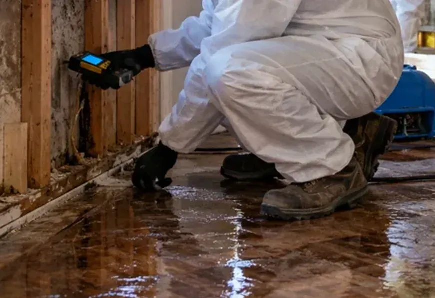 Water-stained ceiling in an Apopka home showing brown ring damage from an overhead leak